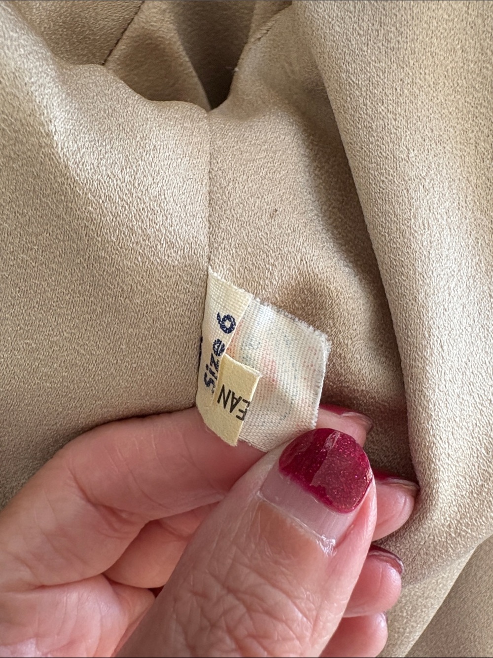 1980’s Because! By Gina Rossi Brown & Cream Zebra Print w/brown Suede trim coat - Picture 7 of 7
